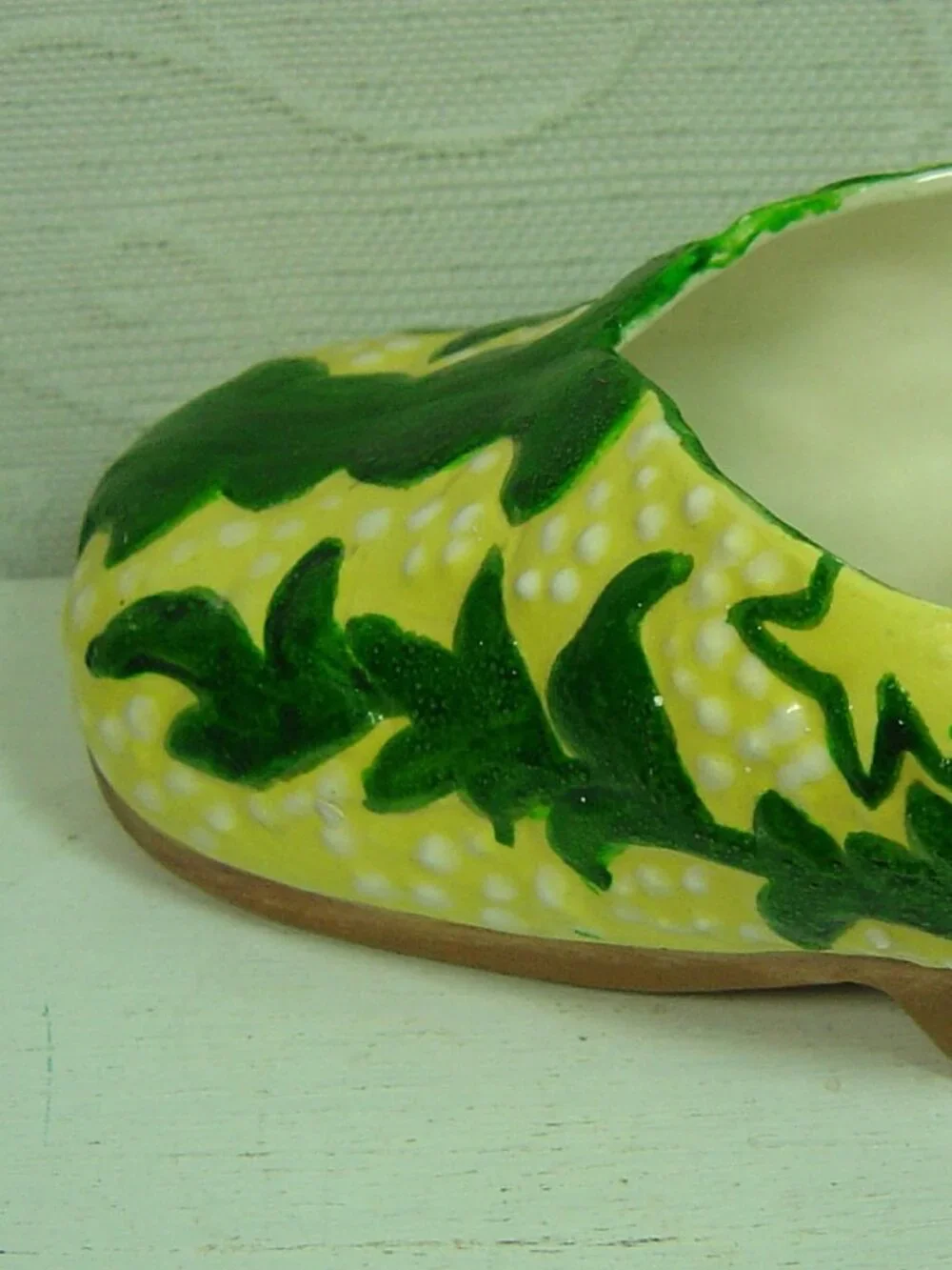 Handmade vintage yellow